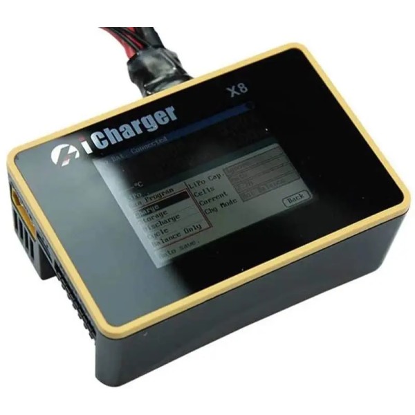2023 Hot Sales iCharger DX8 DC 1600W 30A Zweikanal-Hochleistungs-Ladegerät für LiPo Lilo LiFe LiVH-Batterie